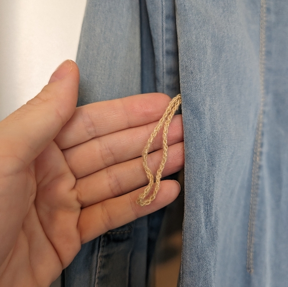 Tory Burch Light Denim Blue Belted Brigette Shirt Dress - Size 6 (M) - Picture 8 of 16